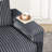 71" Plush Corduroy  Loveseat Small Sofa Without  ottoman