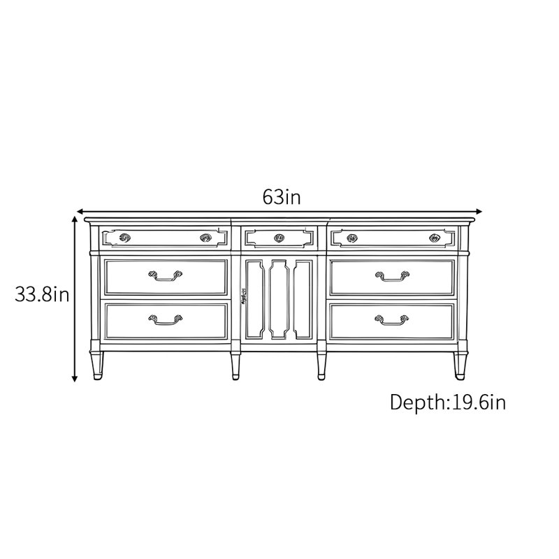 Buffet américain de luxe rétro
