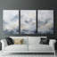 Lanscape Study Series LX - Ensemble de 3 toiles tendues avec châssis - Prêt à être accroché-1937504064