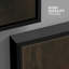 «Dark Brown Gradient Abstract Minimalist Moody Decor», reproduction d'art sur toile encadrée-115624866-115624867