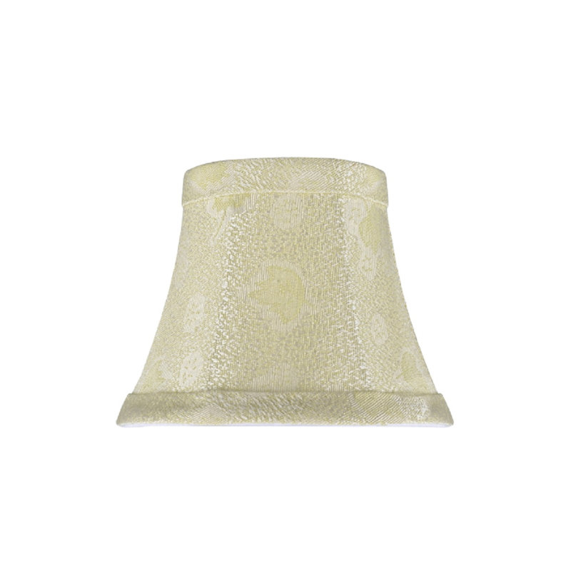 Butter Crème Jacquard Fabric Bell Chandelier Shade Set