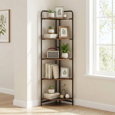 151cm H x 34cm W Metal Bookcase