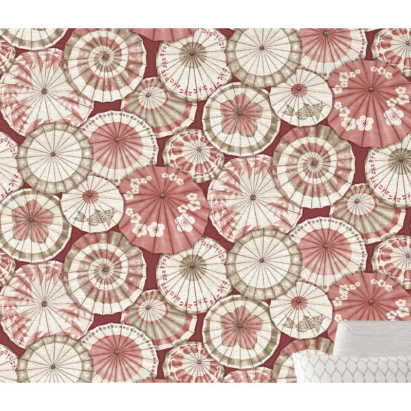 Rouleau de papier peint lisse L 396 pi x l 20,5 po, Rouge