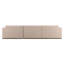 Brooklyn Polyester Upholstered Chaise Sectional, Mohair Cream-899489234