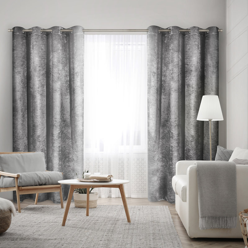 Panneau de rideau semi-transparent en polyester , Blanc
