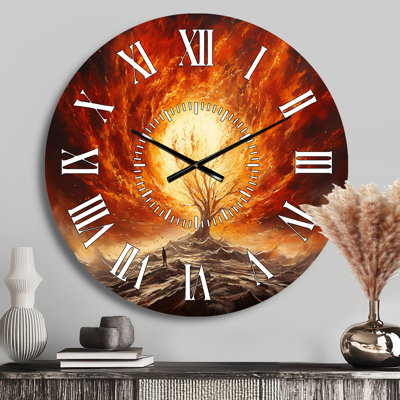 Horloge murale Moïse en feu