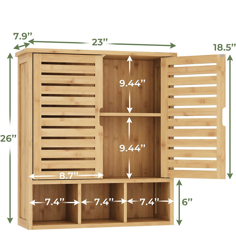 Ploeger Solid Wood Wall Mounted Over-the-Toilet Storage Millwood Pines Finish: White