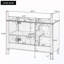 Meuble-lavabo de rangement avec lavabo et tablette réglable-1474363896