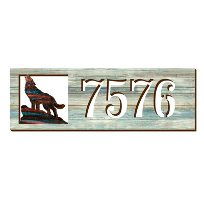 Plaque d'adresse 1 ligne Wolf