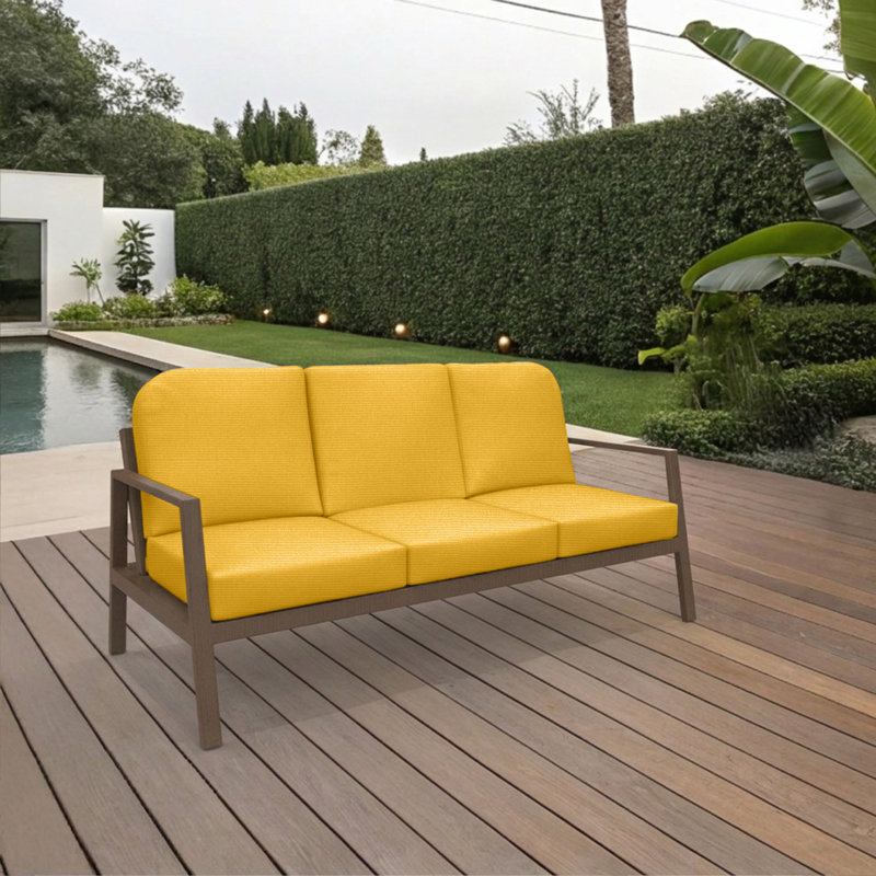 Ensemble de coussins de canapé Sunbrella® avec mousse à haute densité de 5 po, ensemble de 3 coussins de banc