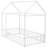 White Twin Metal House Bed With Secure Fence Design-538818578-538818580
