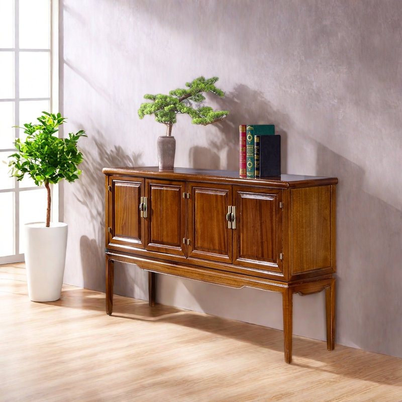 Armoire d'entrée en bois de camphre massif