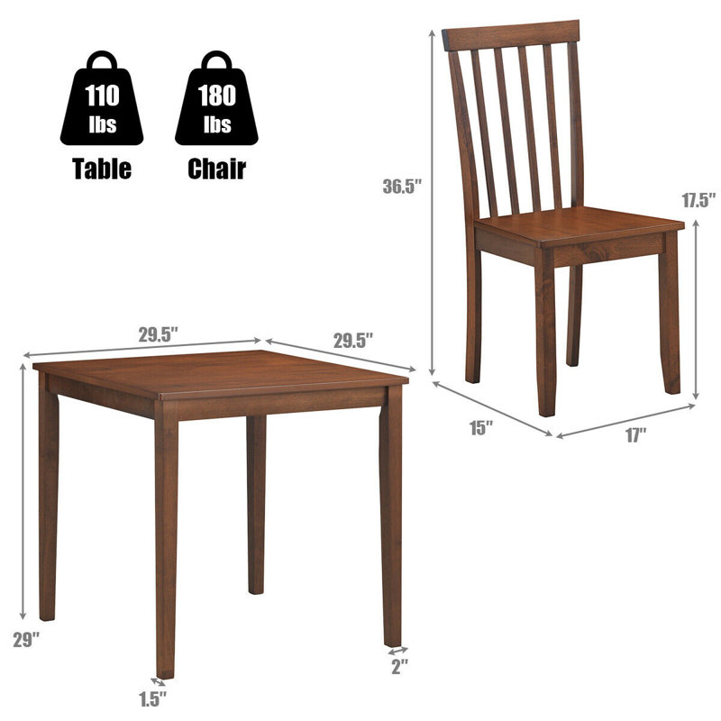 Radegonde Four Leg Dining Set