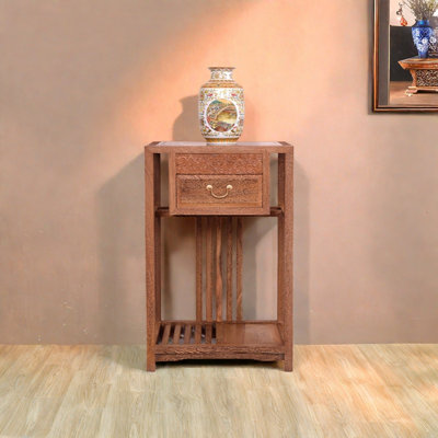 Flower stand with solid wood with antiques