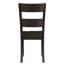 Ensemble de 2 chaises d'appoint à dossier en noyer vieilli