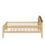 Lit plateforme en bois avec tête de lit en forme de maison, rangement intégré et DEL-1774306826-1774306825