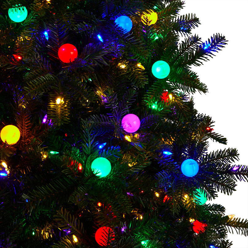 Lighted Artificial Fir Christmas Tree, 5' H