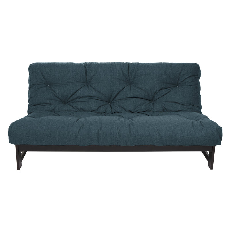 Matelas de futon Meader, 8", Grand lit, Bleu cendré