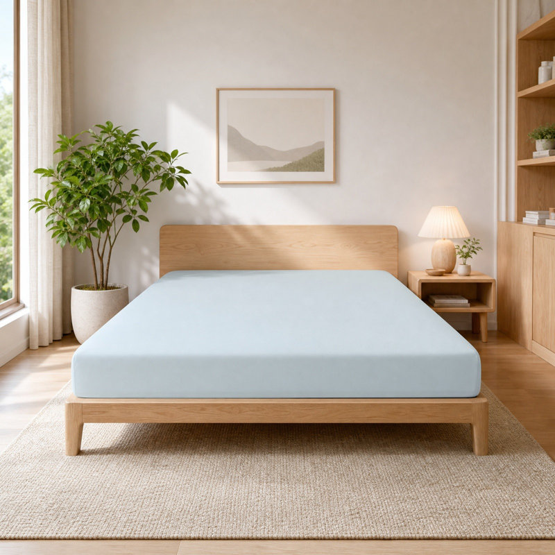 drap-housse Lenzing haut de gamme, Bleu clair