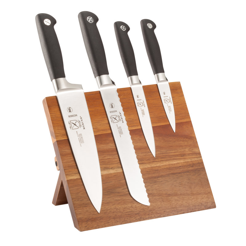Ensemble de couteaux 5 pièces Mercer Cutlery Genesis, Bois d'acacia
