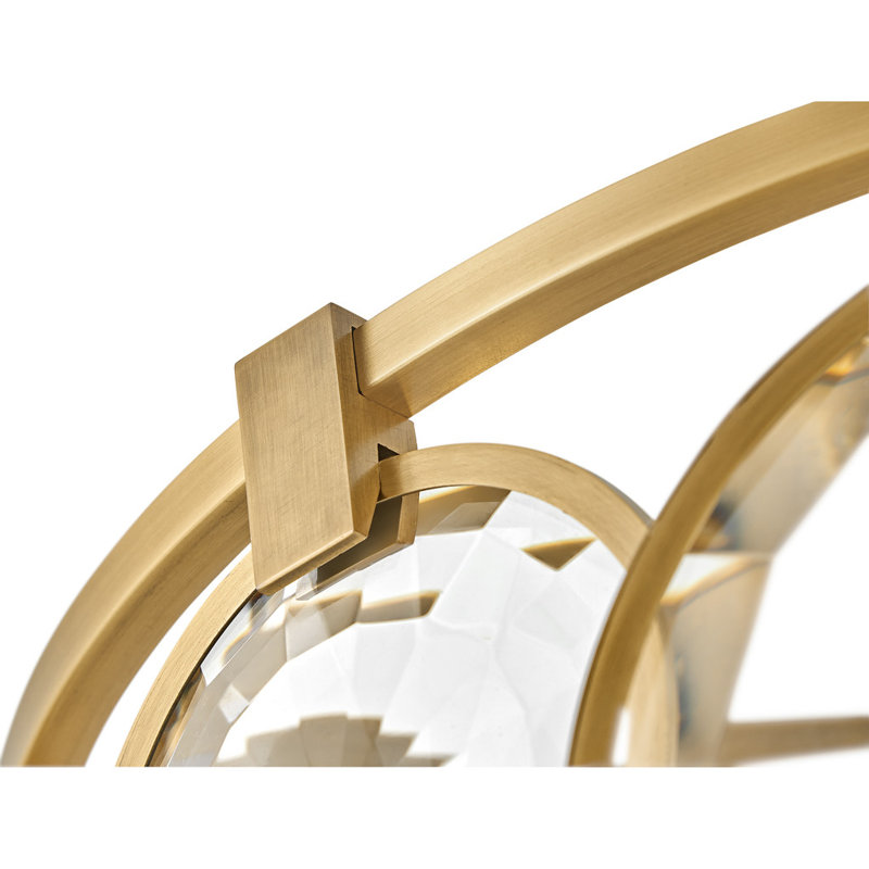 Nala Large Geometric, Heritage Brass