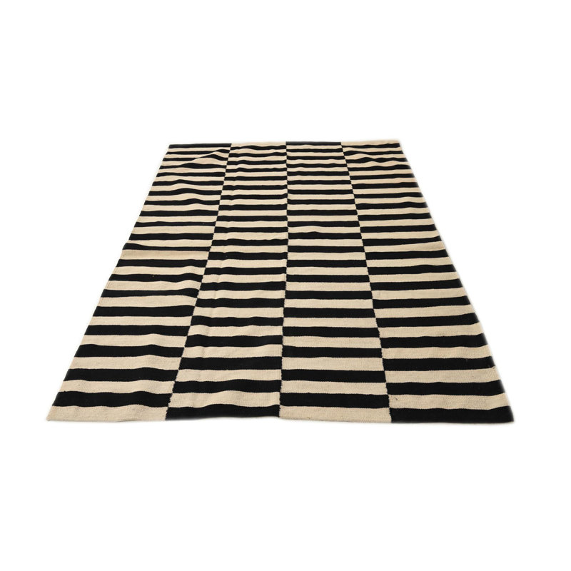 Tapis noir et blanc Jessen