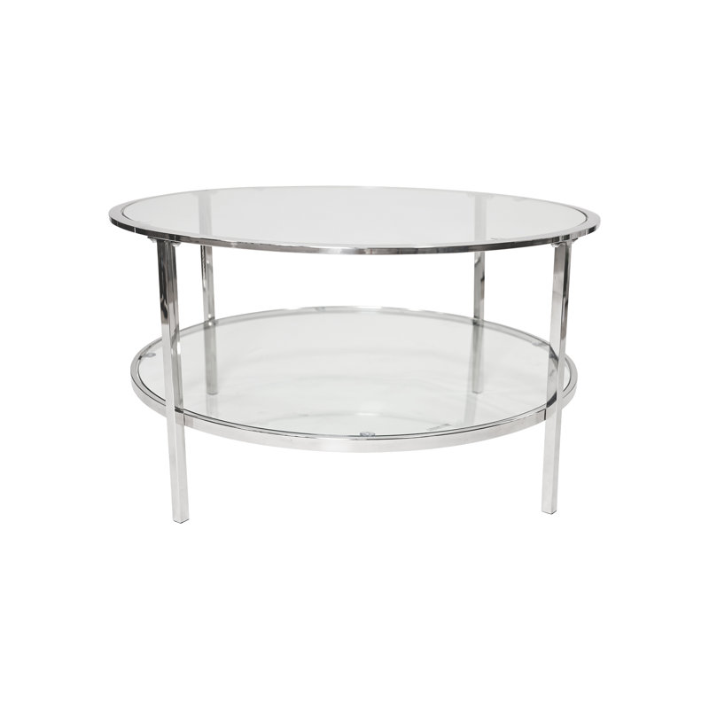 Clio Luxury Coffee Table, Silver