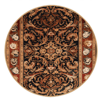 Machine Washable French Brown Area Rug