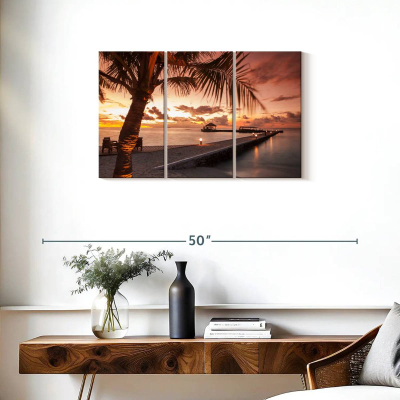 Aletra Luminous Maldives Dock, 20" H x 33" W