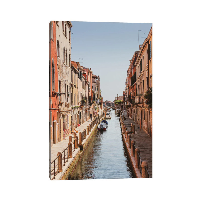 Venice Street - Wrapped Canvas Print, 20.32 cm H x 30.48 cm W