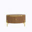 Table basse ronde moderne avec 2 grands tiroirs de rangement, brun, 31,5 po-1595189194-1595189205-1595189192