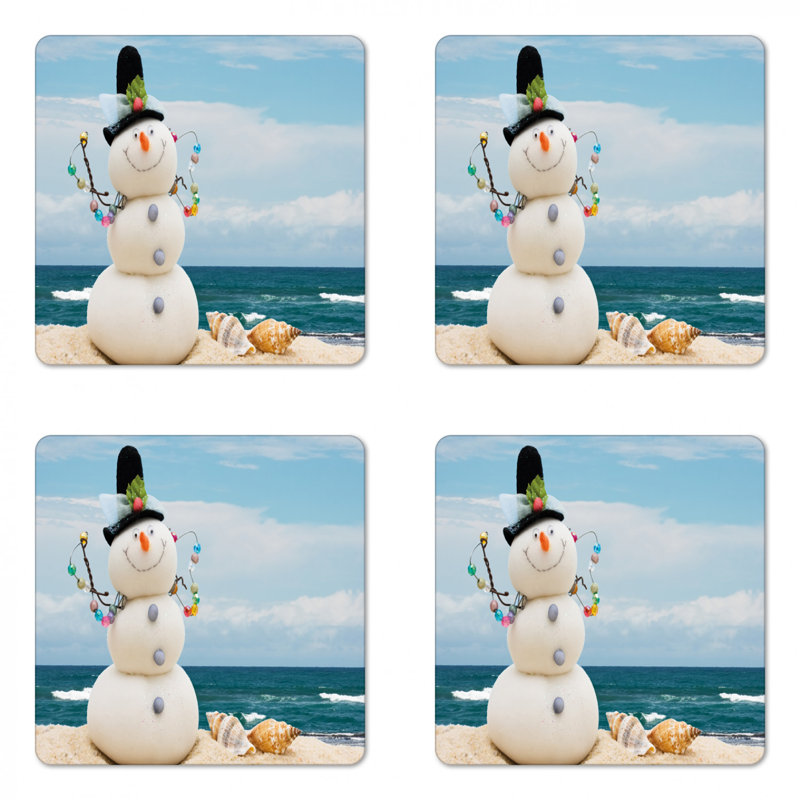 Sous-verre bonhomme de neige