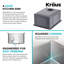 Évier de cuisine en acier inoxydable KRAUS Standart Pro-98155498-86883031