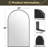 Axia 36''x24'' Metal Arch Wall Mounted Mirror for Bathroom, Living Room, Entryway-1674848727-1674848726