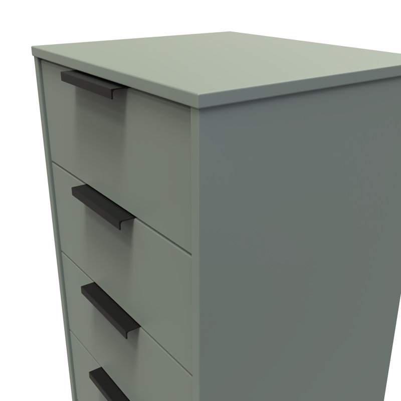 Turah 45cm W Manufactured Wood Bedside Table, Reed Green