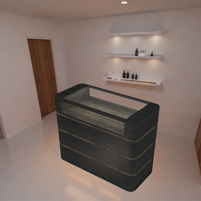 Sleek Functional Display Cabinets Great for Jewelry Stores and Department Store Sections