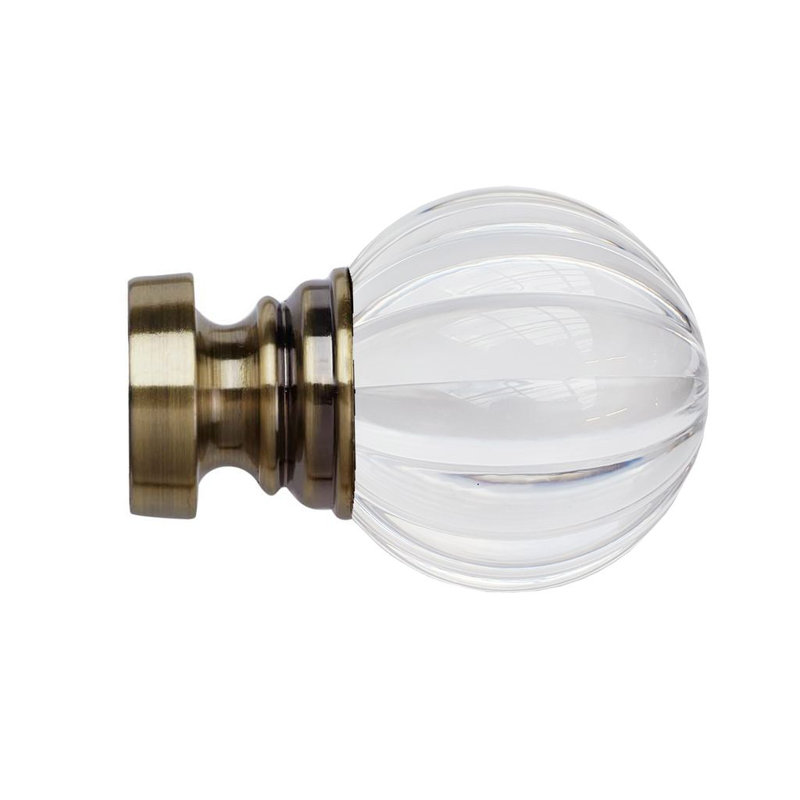 Poles Apart 9.6cm Finial, Antique Brass