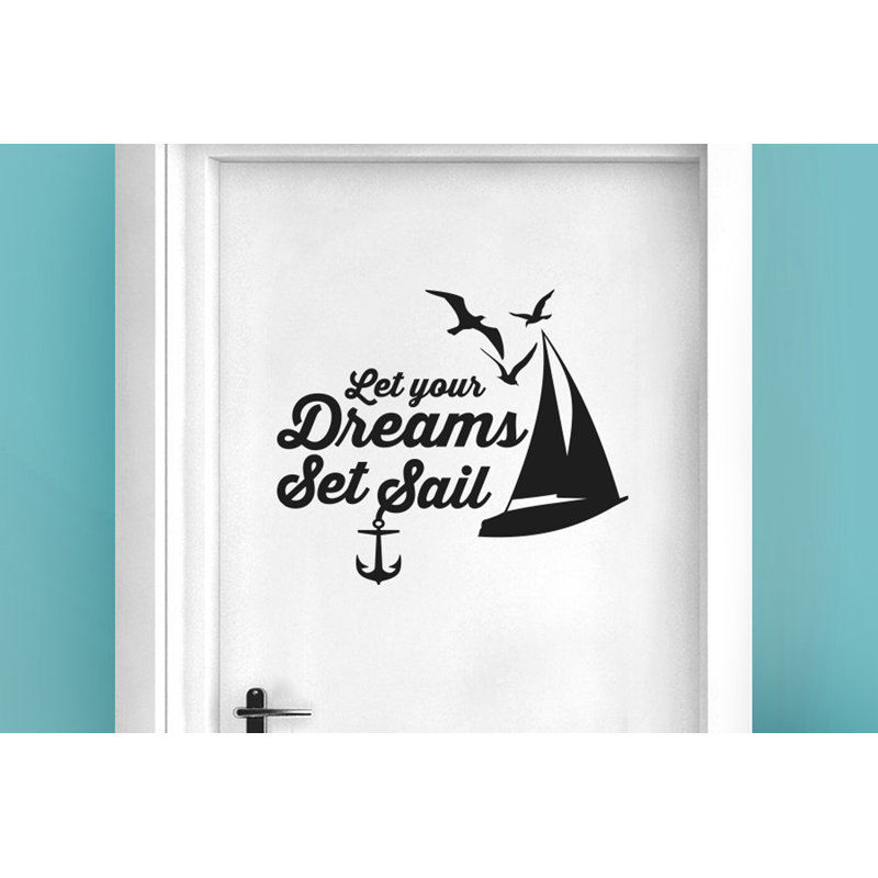 Nautical & Beach Wall Decal, Black