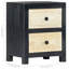 Armoire de chevet sculptée à la main grise 15,7 po x 11,8 po x 19,7 po