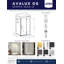 Cabine de douche sans cadre Avalux GS l 40 po x P 34 po x H 72 po-97210499-97210497