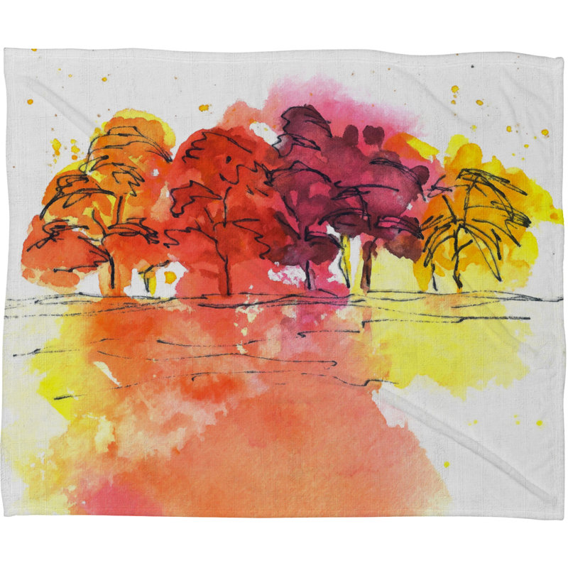 Jeté doré de couleur dorée