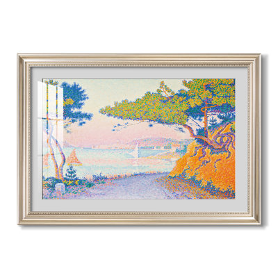 Golfe Juan, 1896-Paul Signac-Impression encadrée personnalisée