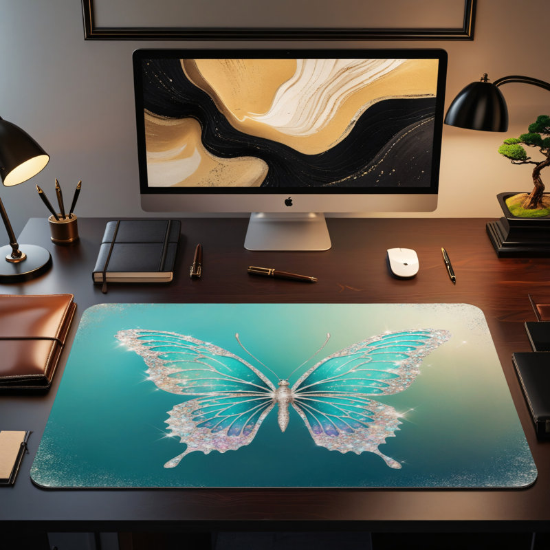 Polyester Desk Pad, 14.4x12.1