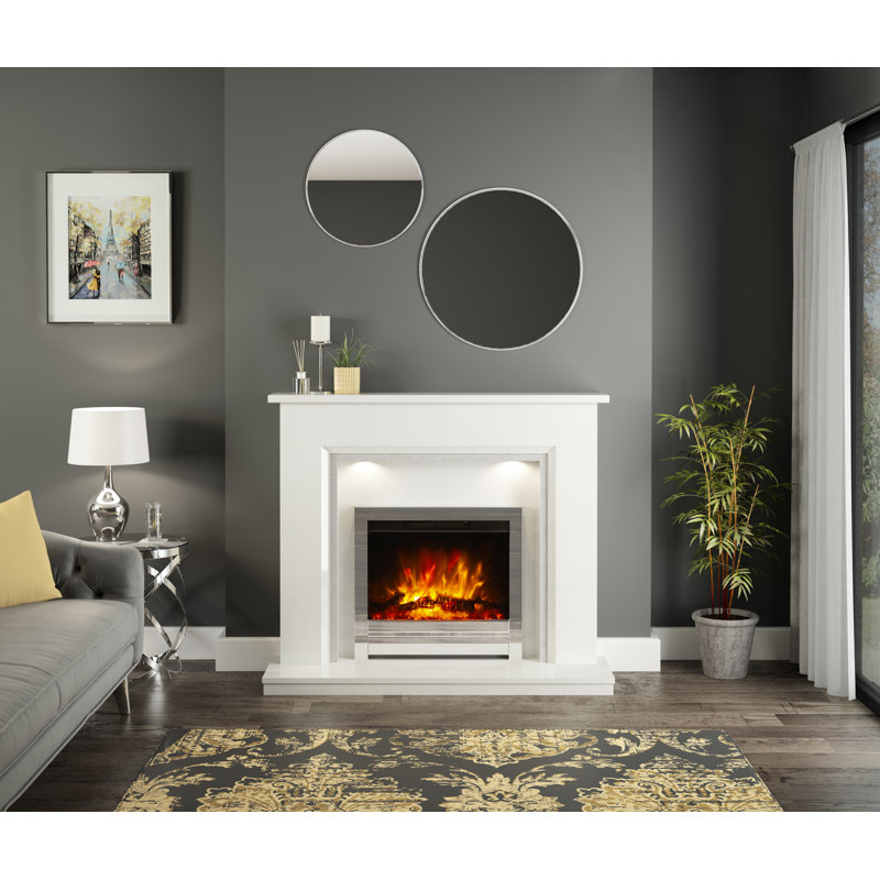 Beam 22" Inset Electric Fire, Grey