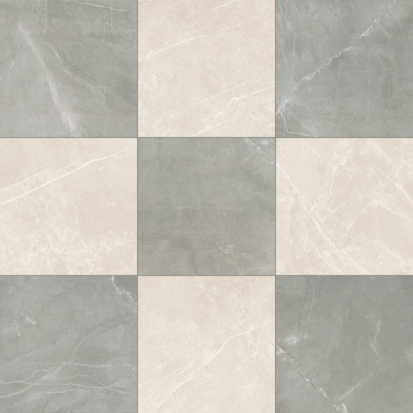 Tuscany Checkerboard 12X12 Amani Grey And Dolomia