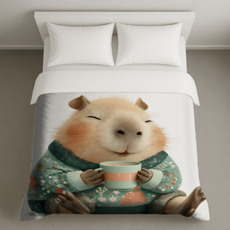Housses de couette Capybara In Pull, Très grand lit