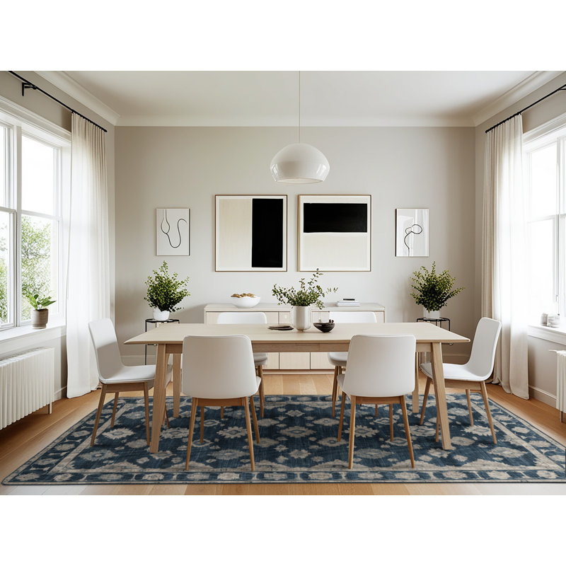 Machine Washable Overdyed Gray Area Rug, Rectangle 7' x 10'