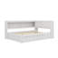 Lit de jour double en bois avec rangement intégré, éclairage USB / DEL et cadre de lit à deux tiroirs-306126842