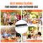 Banc de sport pliable portatif 8 places avec sac de transport, confortable et durable pour les activités de plein air