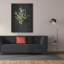 Art mural sur toile Epic Graffiti «Gentle Eucalyptus On Black» par Mercedes Lopez Charro-102451364